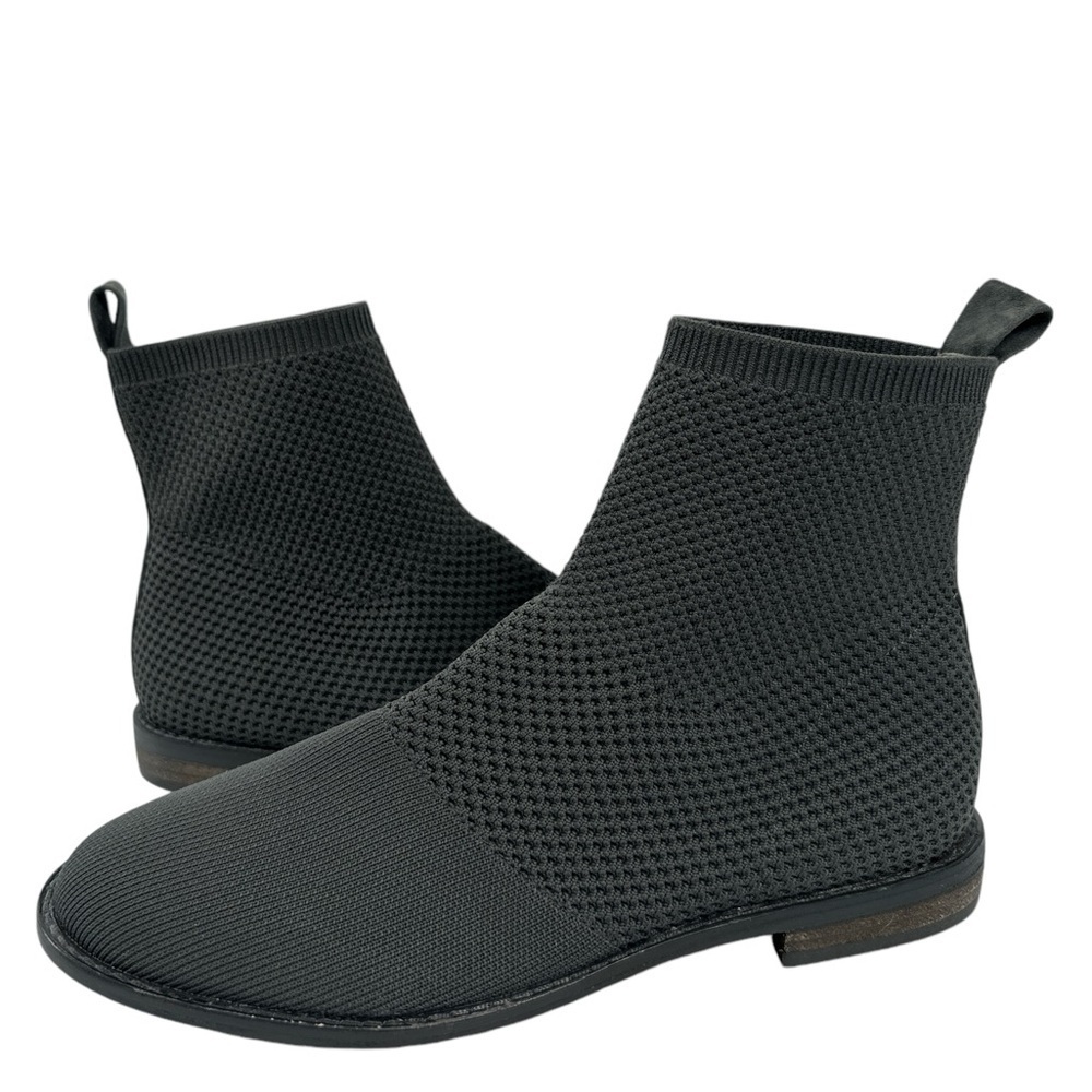Eileen Fisher Jude Recycled Stretch Knit Bootie Gray Grey